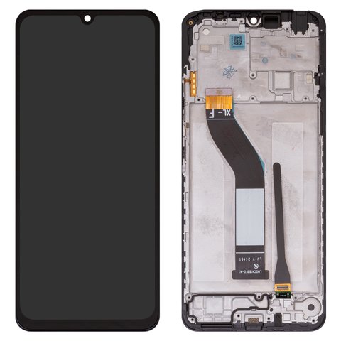 LCD compatible with Xiaomi Redmi 14R, black, with frame, Original PRC  