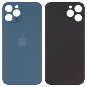 Housing Back Cover compatible with iPhone 12 Pro Max, dark blue, no need to remove the camera glass, Original PRC , big hole 