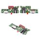 Flat Cable compatible with Tecno Pova 5 (LH7n); Infinix Note 30 (X6833, X6716), (charge connector, with components, High Copy, charging board)