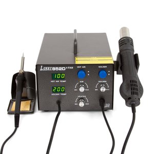 Estación de Soldadura Lukey 852D+Pistola de Aire Caliente