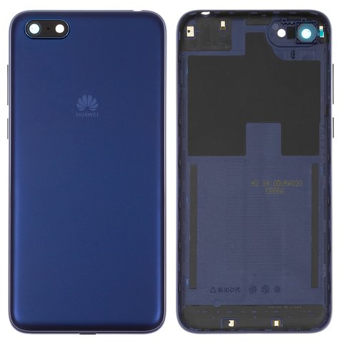 Panel trasero de carcasa puede usarse con Huawei Y5 2018 , Y5 Prime 2018 , azul, Logo Huawei