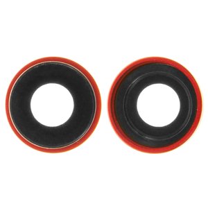 Vidrio de cámara puede usarse con iPhone XR, rojo, con marcos