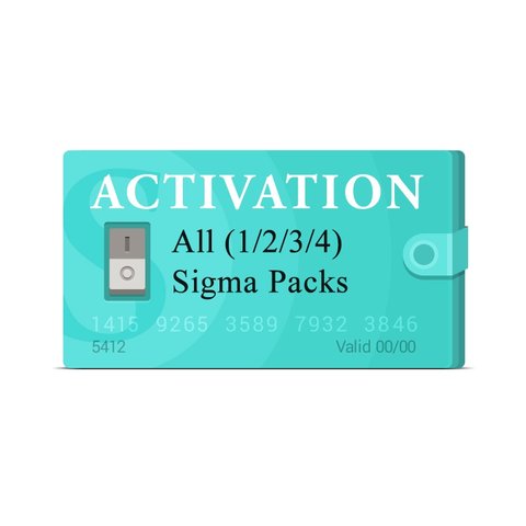 Activaciónes Pack 1, Pack 2, Pack 3 y Pack 4 para Sigma
