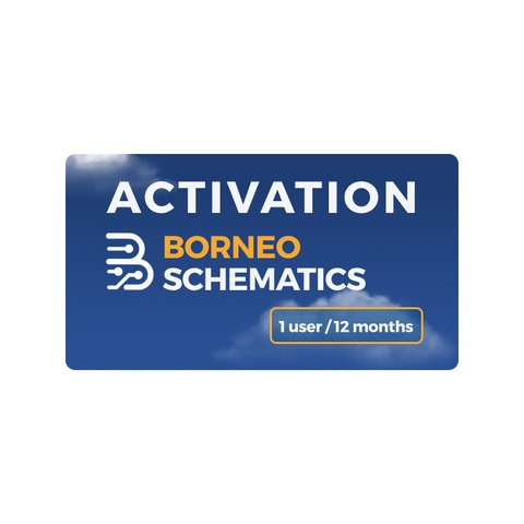 Activación Borneo Schematics 1 usuario 12 meses 