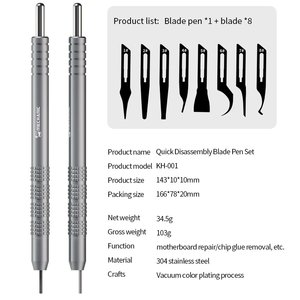 Juego de bisturíes Mechanic KH 001, para microcircuitos, 8 in 1