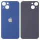 Panel trasero de carcasa puede usarse con iPhone 13, azul, no es necesario desmontar la cámara, Original (PRC), big hole