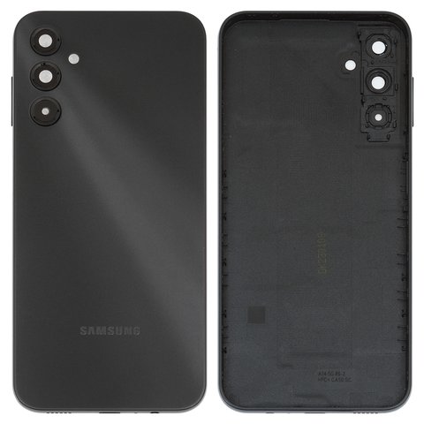 Panel trasero de carcasa puede usarse con Samsung A146 Galaxy A14 5G, negra, con vidrio de cámara