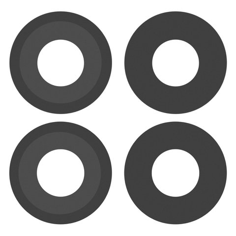 Vidrio de cámara puede usarse con Xiaomi Poco C50, Redmi A1, Redmi A2, negro, sin marco, juego de 2 uds.