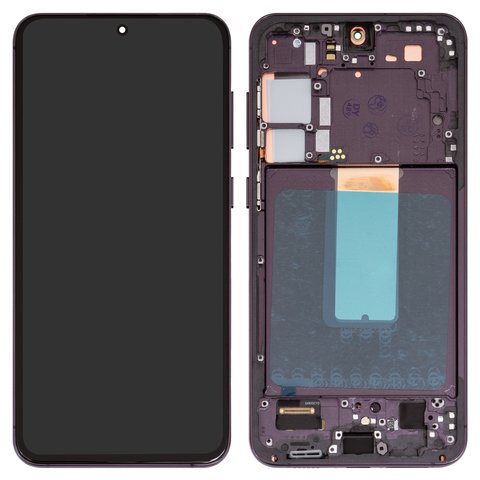 Pantalla LCD puede usarse con Samsung S916 Galaxy S23 Plus, negro, con marco, High Copy, OLED 