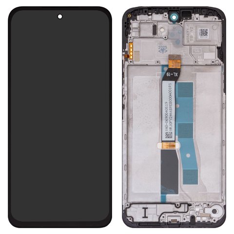 Pantalla LCD puede usarse con Xiaomi Poco M7 4G, Redmi 15 4G, negro, con marco, Original PRC , 165mm, global version