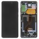 Дисплей для Samsung G985 Galaxy S20 Plus, G986 Galaxy S20 Plus 5G, черный, с фронтальной камерой, с рамкой, Original (PRC), cosmic black