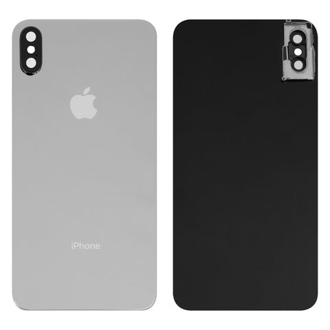 Задняя панель корпуса для iPhone X, белая, со стеклом камеры, small hole