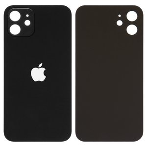 Задня панель корпуса для iPhone 12, чорна, потрібно зняти скло камери, small hole
