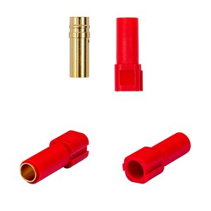 Силовий роз'єм живлення Amass XT150 F, "мама", червоний