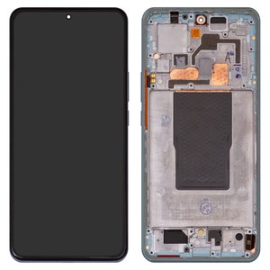 Дисплей для Xiaomi 12T, 12T Pro, синий, с рамкой, High Copy, OLED , 22081212UG, 22081212G, 22071212AG