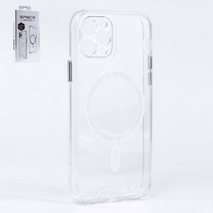 Чохол MagSafe Space Full Camera для iPhone 11 Pro, прозорий, магнітний, силікон, із захистом камери