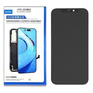 Дисплей для iPhone 12, iPhone 12 Pro, черный, с рамкой, HC, без ошибки, OLED  JCID diagnosable