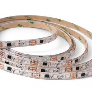Светодиодная лента RGB SMD5050, WS2811 (белая, c управлением, IP65, 12 В, 30 диодов/м, 5 м) Светодиодная лента RGB SMD5050, WS2811 (белая, c управлением, IP65, 12 В, 30 диодов/м, 5 м)
