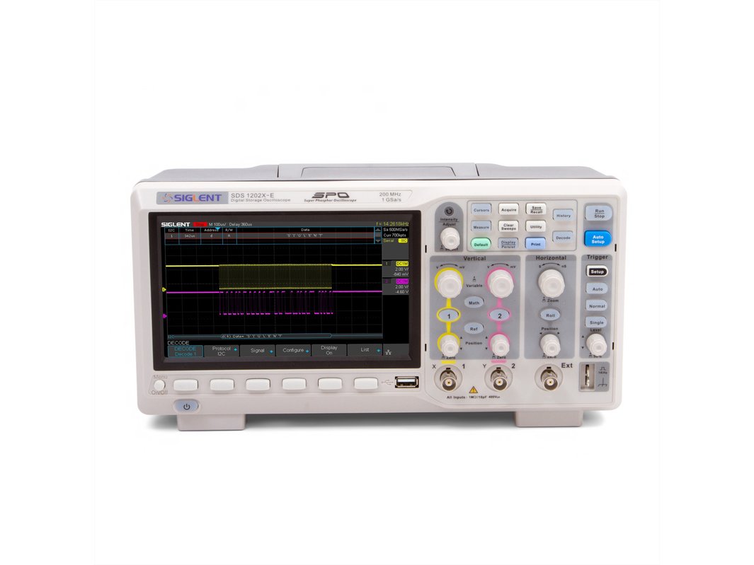Фосфорний цифровий осцилограф SIGLENT SDS1202X-E - Masteram