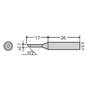 Паяльное жало Goot PX 60RT 2CR