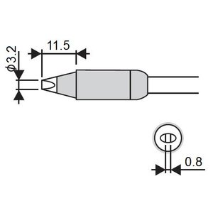 Soldering Iron Tip Goot RX 85HSRT 3.2D
